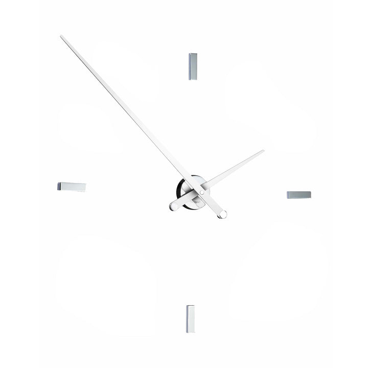 Tacon Wall Clock Wall Clocks Nomon Chrome / White 4 Large: 39.4 in width
