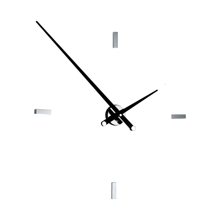 Tacon Wall Clock Wall Clocks Nomon Chrome / Black 4 Large: 39.4 in width
