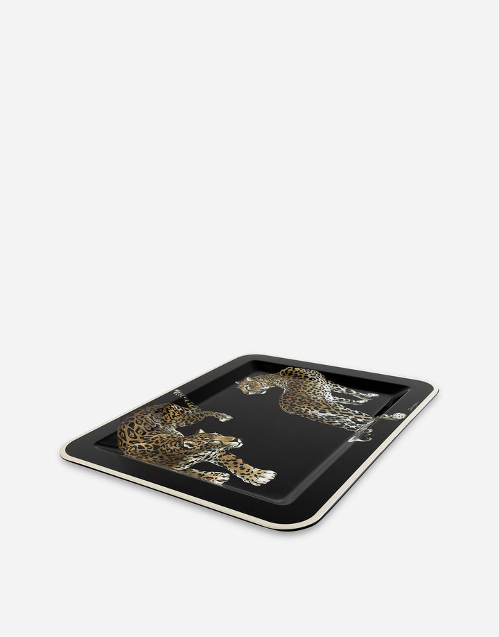 LEOPARD MEDIUM RECTANGULAR TRAY Decorative Tray Dolce&Gabbana   