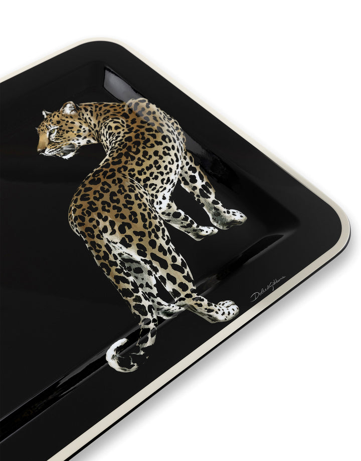 LEOPARD MEDIUM RECTANGULAR TRAY Decorative Tray Dolce&Gabbana   