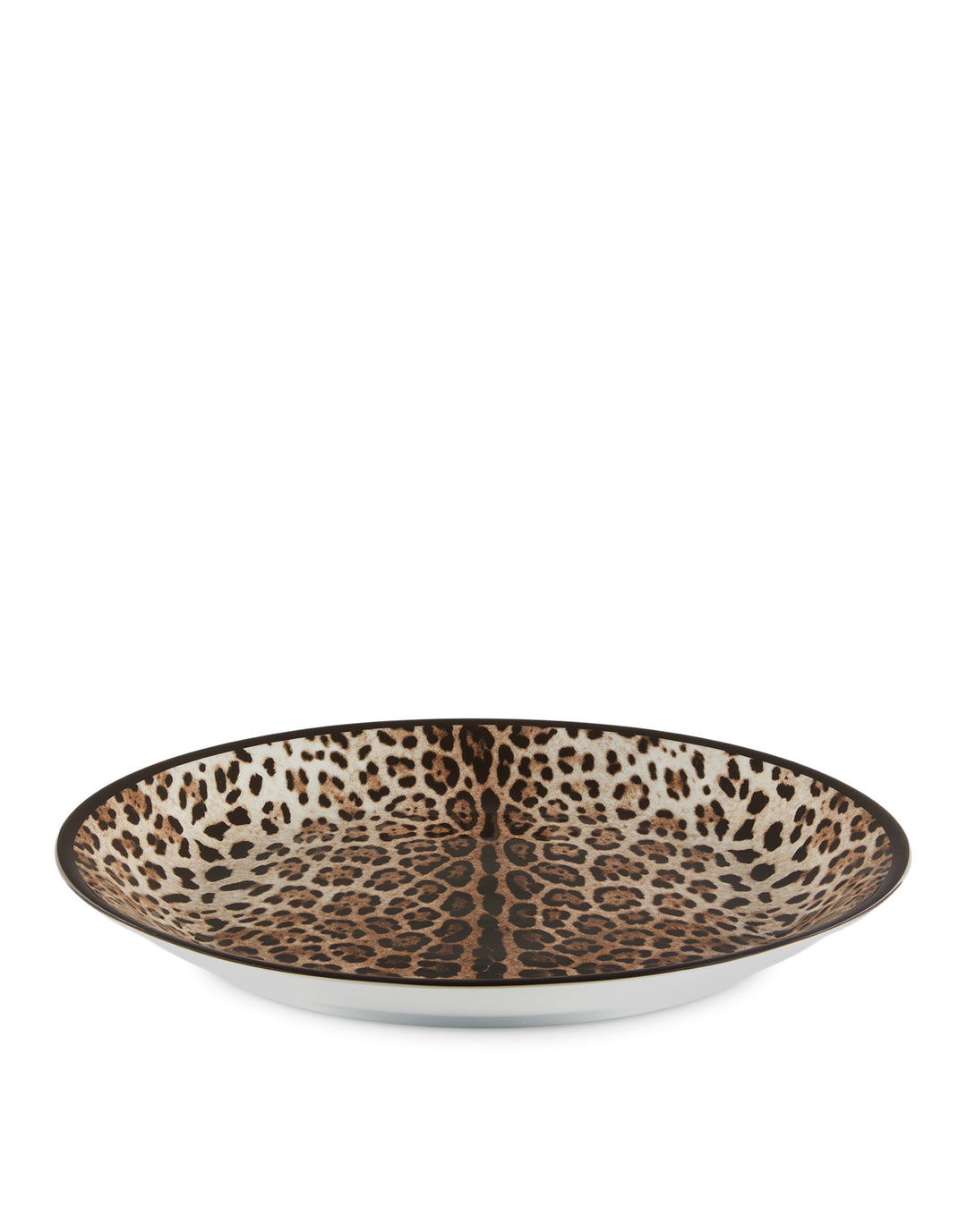 ALL OVER LEOPARD MEDIUM ROUND SERVING PLATE Plates Dolce&Gabbana   