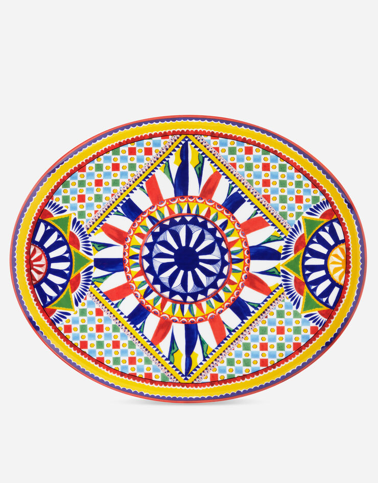 MEDIUM OVAL SERVING PLATE Plates Dolce&Gabbana   