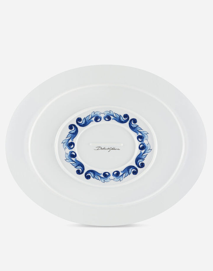 FIORE MEDIUM OVAL SERVING PLATE Plates Dolce&Gabbana   