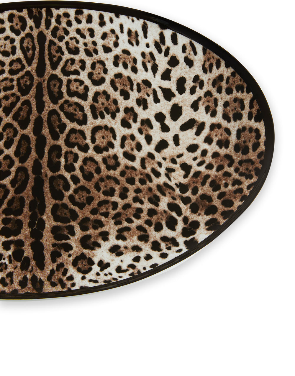 ALL OVER LEOPARD OVAL SERVING PLATE Plates Dolce&Gabbana   