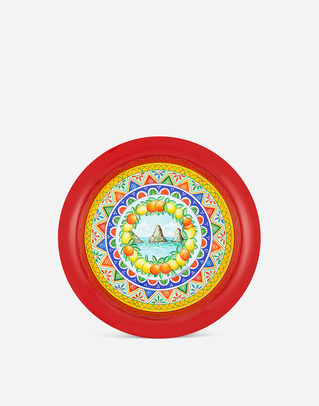 ROUND METAL TRAY Decorative Tray Dolce&Gabbana   