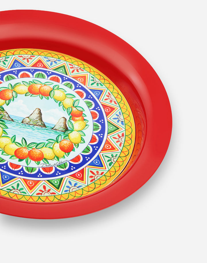 ROUND METAL TRAY Decorative Tray Dolce&Gabbana   