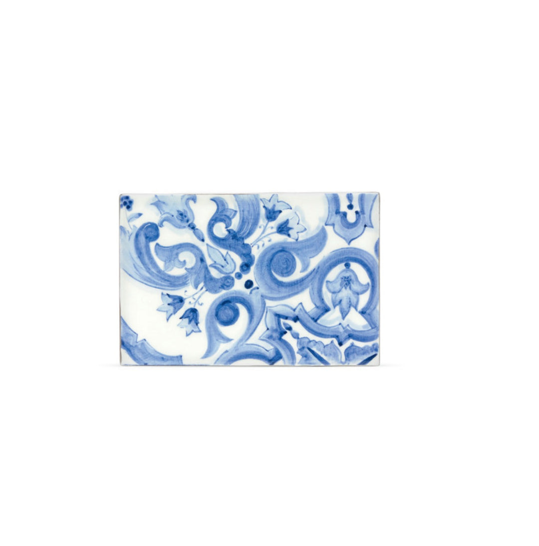 BLUE MEDITERRANEO  RECTANGULAR CERAMIC COASTER  Dolce&Gabbana   
