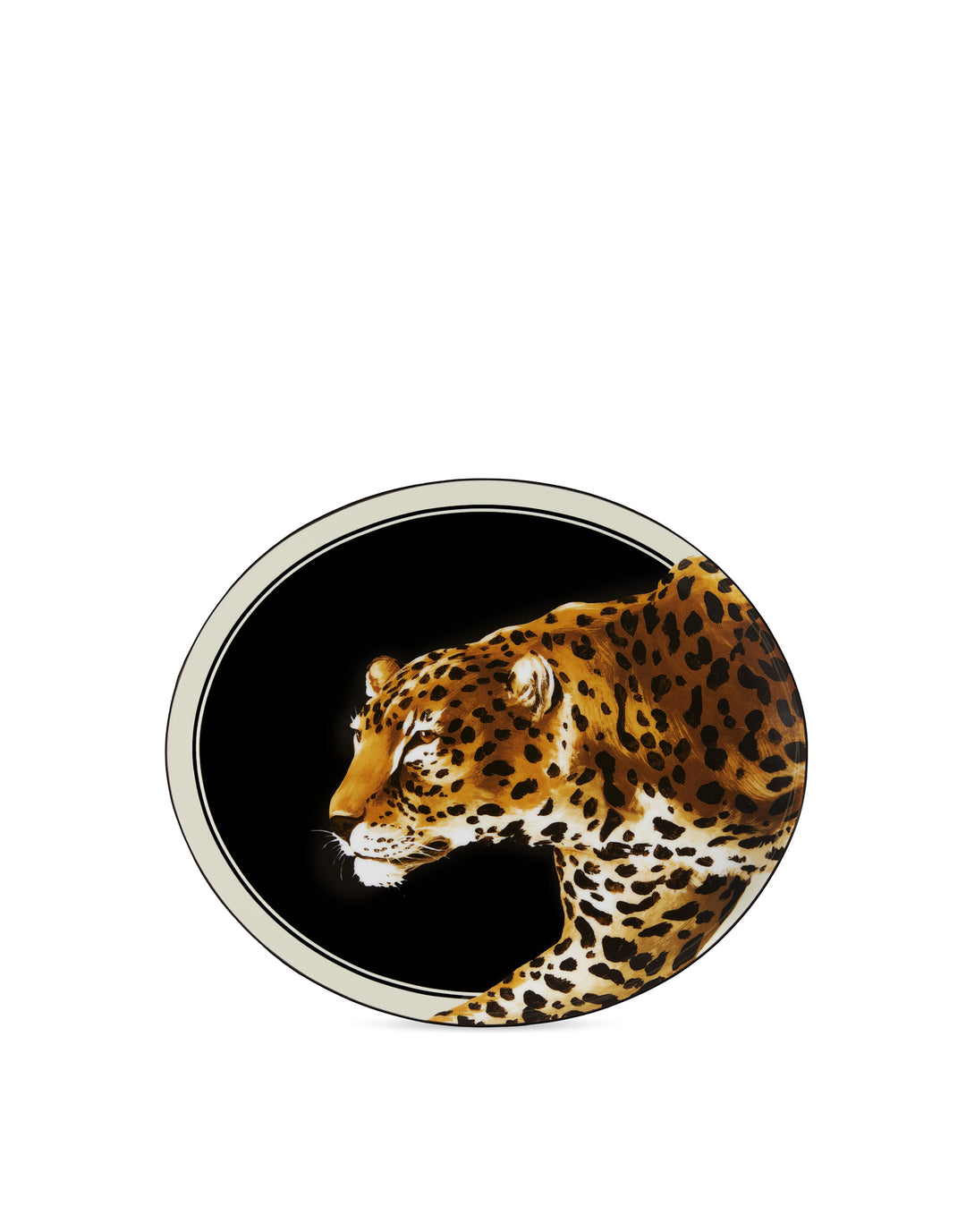 LEOPARD OVAL SERVING PLATE Plates Dolce&Gabbana   