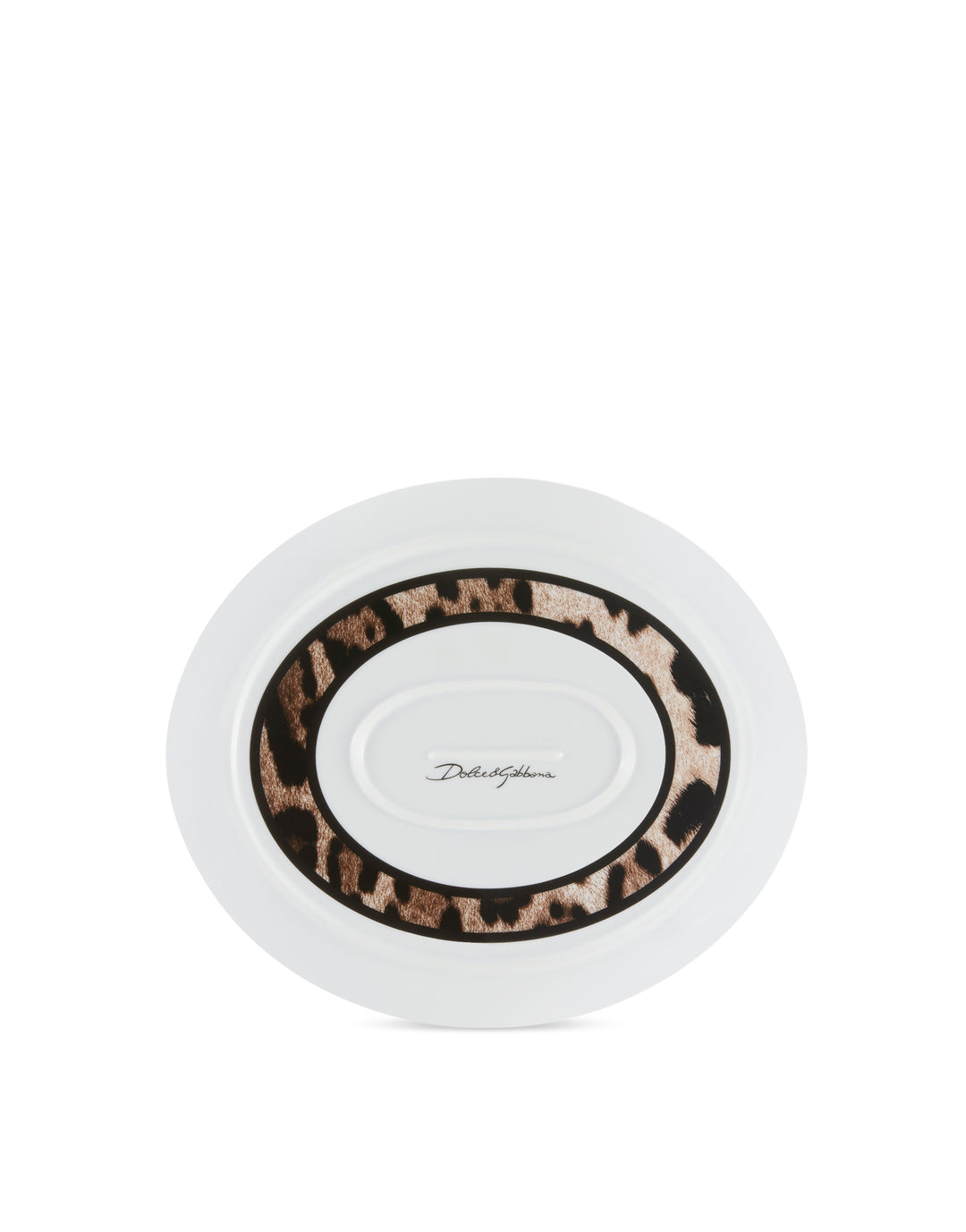 LEOPARD OVAL SERVING PLATE Plates Dolce&Gabbana   