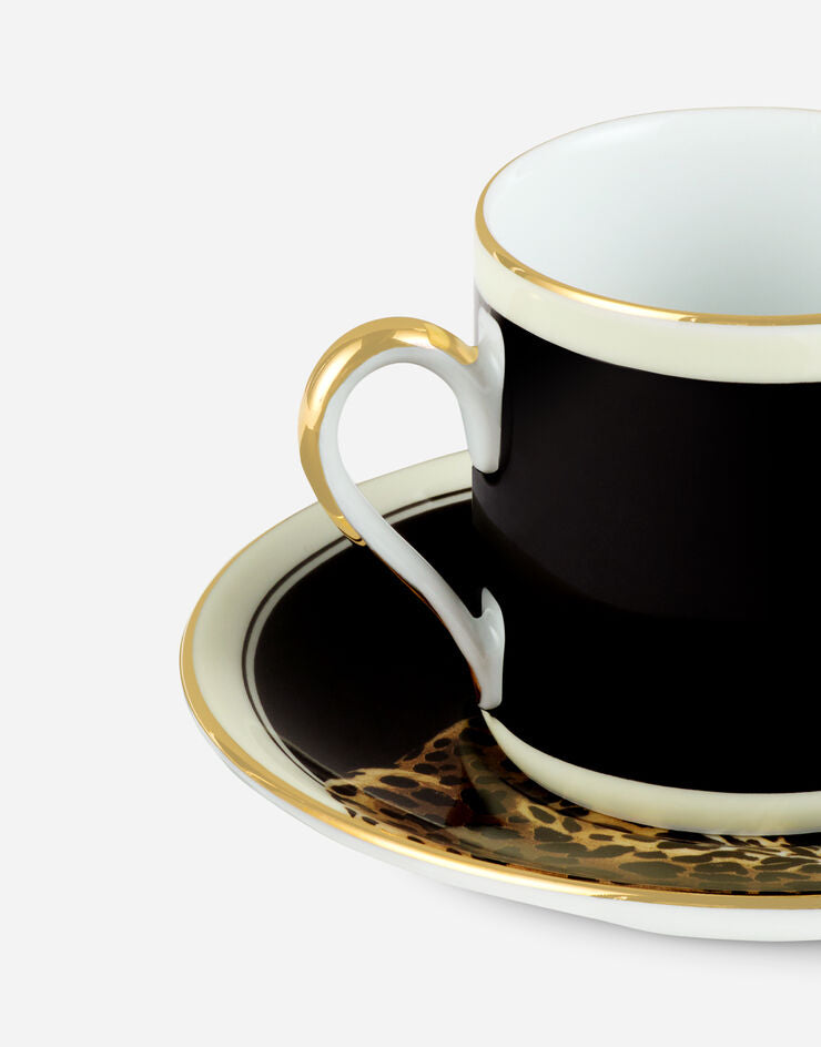 LEOPARD ESPRESSO CUP AND SAUCER SET Cup and Saucer Dolce&Gabbana   