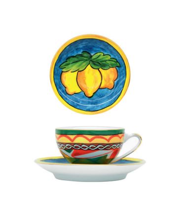LEMON ESPRESSO CUP AND SAUCER SET Cup and Saucer Dolce&Gabbana   