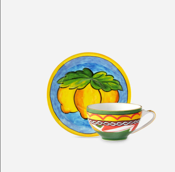 LEMON ESPRESSO CUP AND SAUCER SET Cup and Saucer Dolce&Gabbana   
