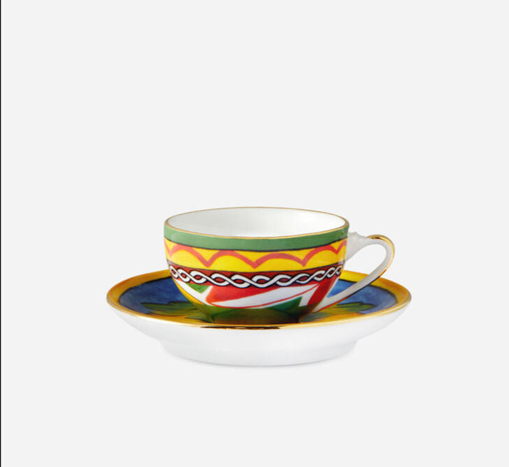 LEMON ESPRESSO CUP AND SAUCER SET Cup and Saucer Dolce&Gabbana   