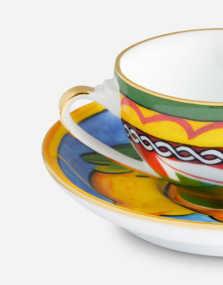 LEMON ESPRESSO CUP AND SAUCER SET Cup and Saucer Dolce&Gabbana   