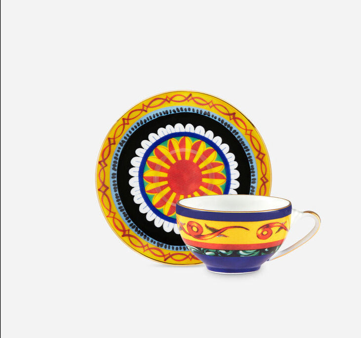 KING ESPRESSO CUP AND SAUCER SET Cup and Saucer Dolce&Gabbana   