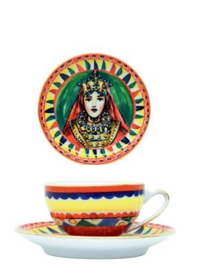 QUEEN ESPRESSO CUP AND SAUCER SET Cup and Saucer Dolce&Gabbana   