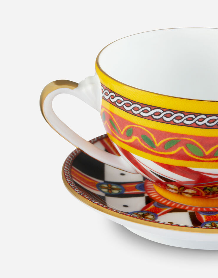 KNIGHT TEACUP AND SAUCER SET Cup and Saucer Dolce&Gabbana   