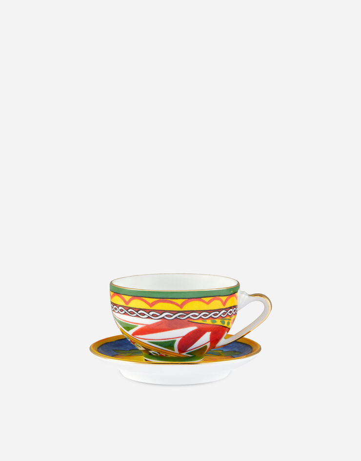 LEMON TEACUP AND SAUCER SET Cup and Saucer Dolce&Gabbana   