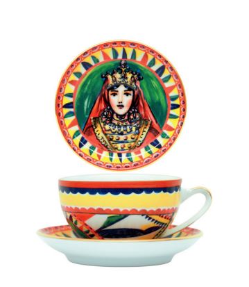 QUEEN TEACUP AND SAUCER SET Cup and Saucer Dolce&Gabbana   
