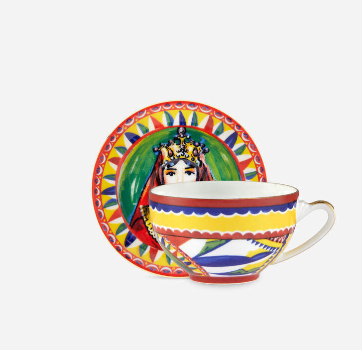 QUEEN TEACUP AND SAUCER SET Cup and Saucer Dolce&Gabbana   