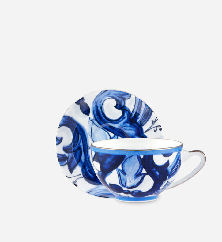 FOGLIE TEACUP AND SAUCER SET Cup and Saucer Dolce&Gabbana   