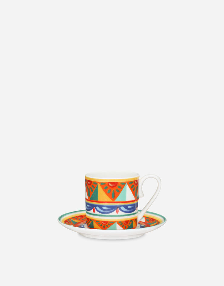 BLUE FINE PORCELAIN ESPRESSO CUP AND SAUCER SET Cup and Saucer Dolce&Gabbana   