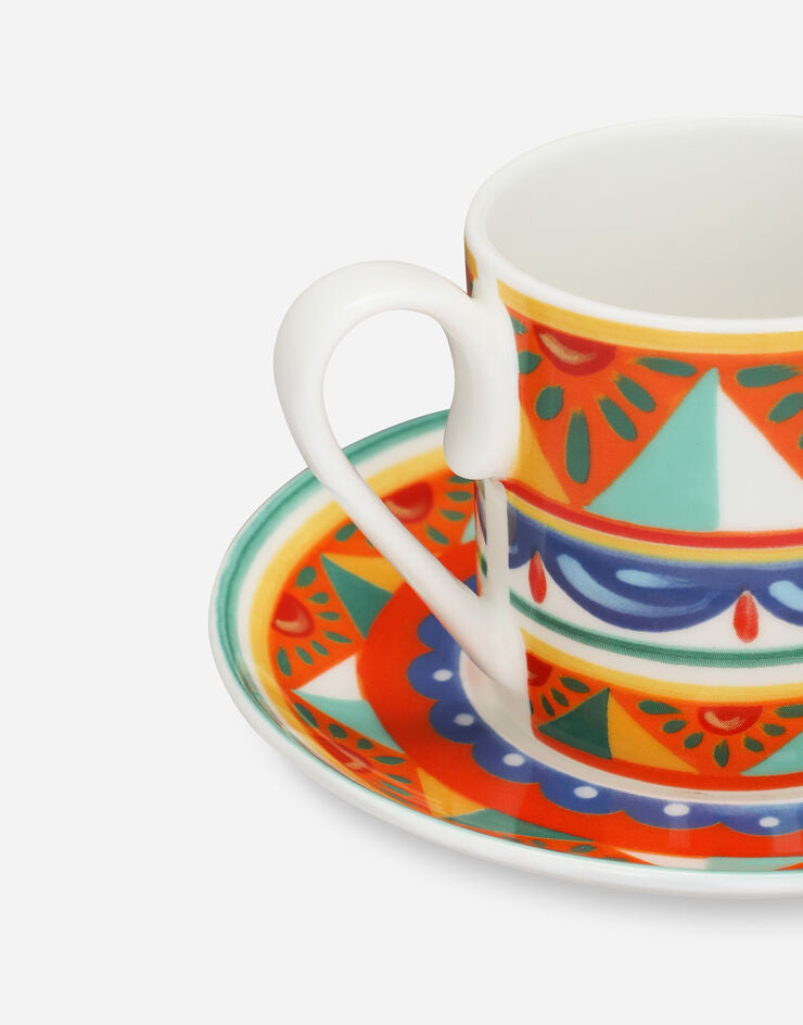 BLUE FINE PORCELAIN ESPRESSO CUP AND SAUCER SET Cup and Saucer Dolce&Gabbana   
