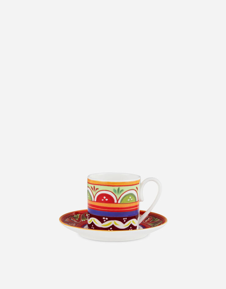 ISLAND FINE PORCELAIN ESPRESSO CUP AND SAUCER SET Cup and Saucer Dolce&Gabbana   