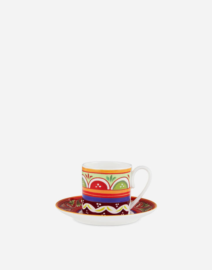 ISLAND FINE PORCELAIN ESPRESSO CUP AND SAUCER SET Cup and Saucer Dolce&Gabbana   
