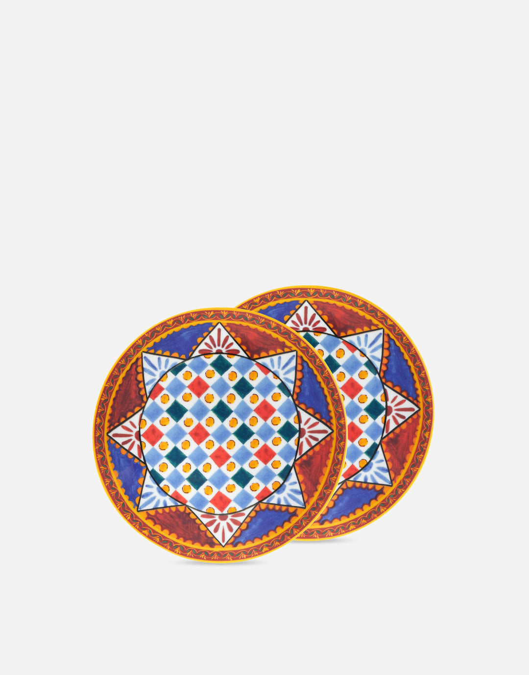 Set 2 Porcelain Bread Plates Dinnerware Dolce&Gabbana