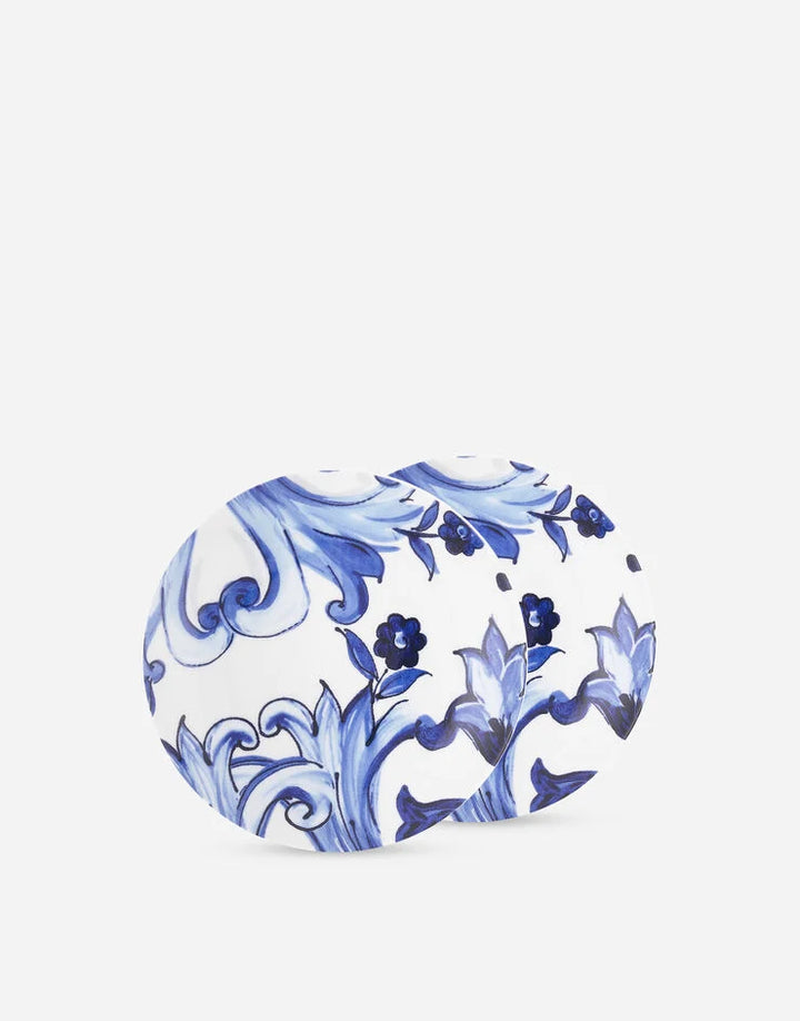 SET OF 2 FIORE PICCOLO BREAD PLATES Plates Dolce&Gabbana   