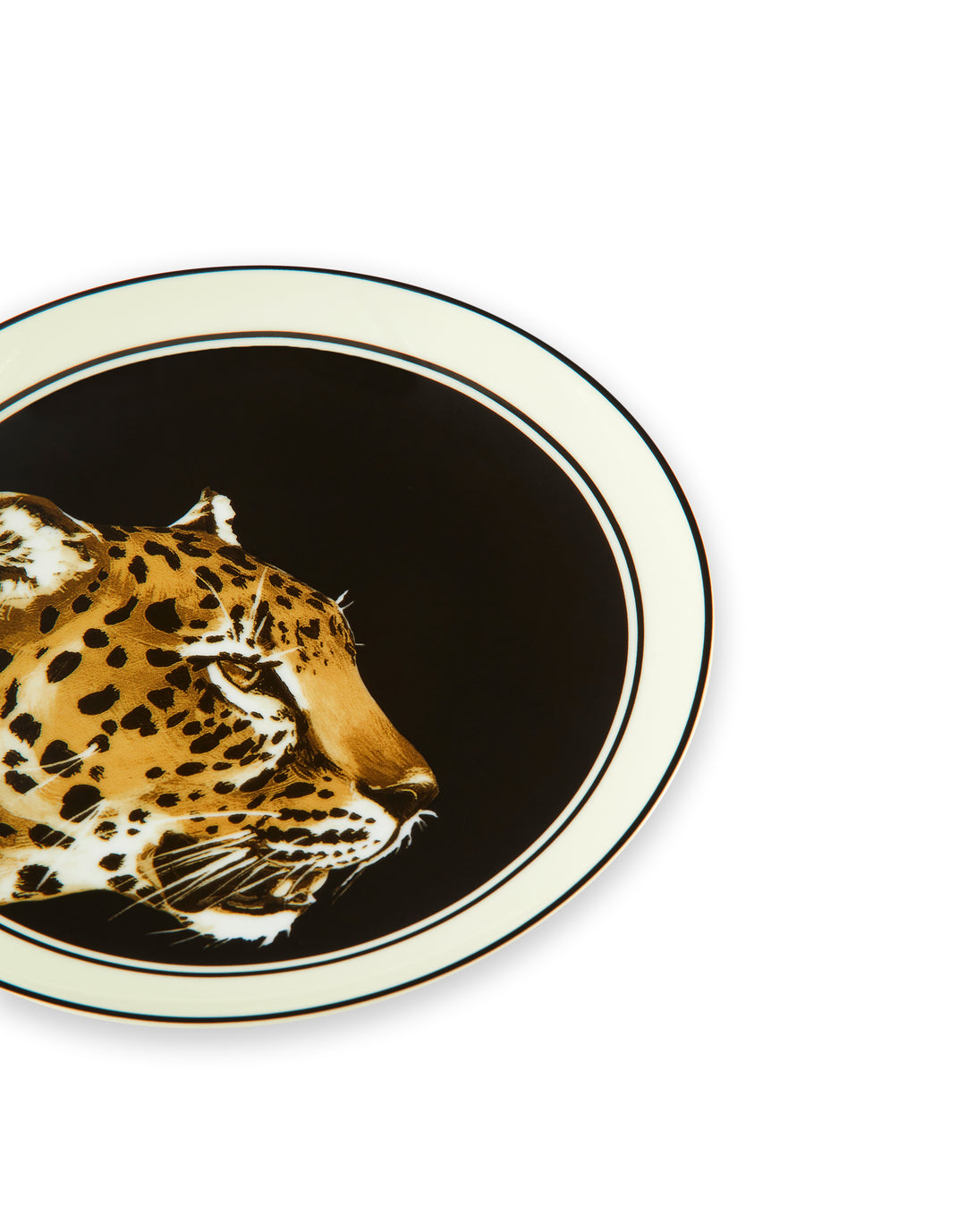 SET OF 2 LEOPARD BREAD PLATES Plates Dolce&Gabbana   