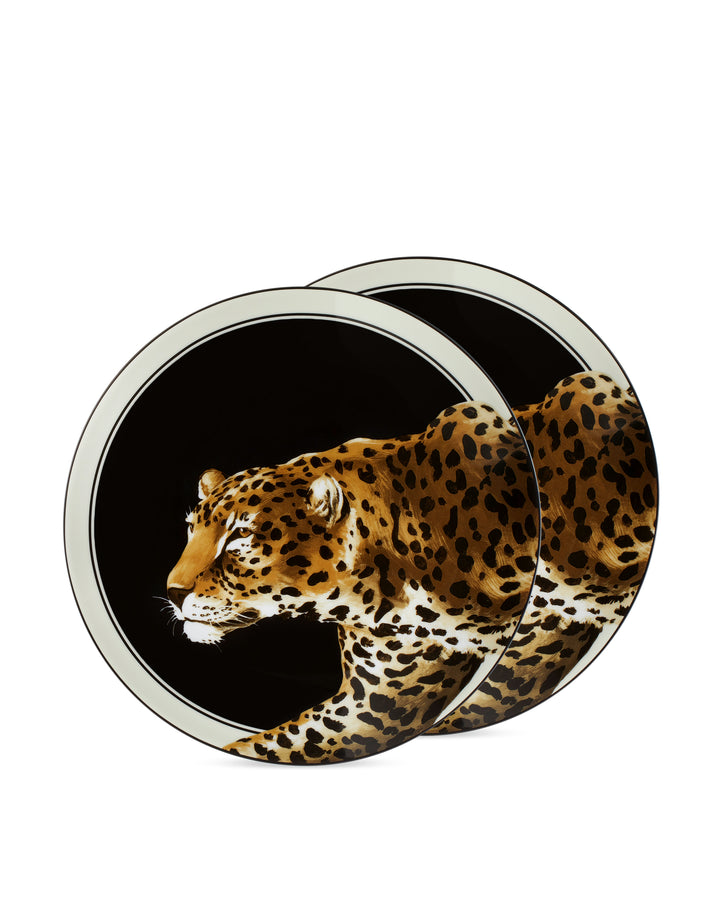 SET OF 2 LEOPARD DINNER PLATES Dinner Plates Dolce&Gabbana   
