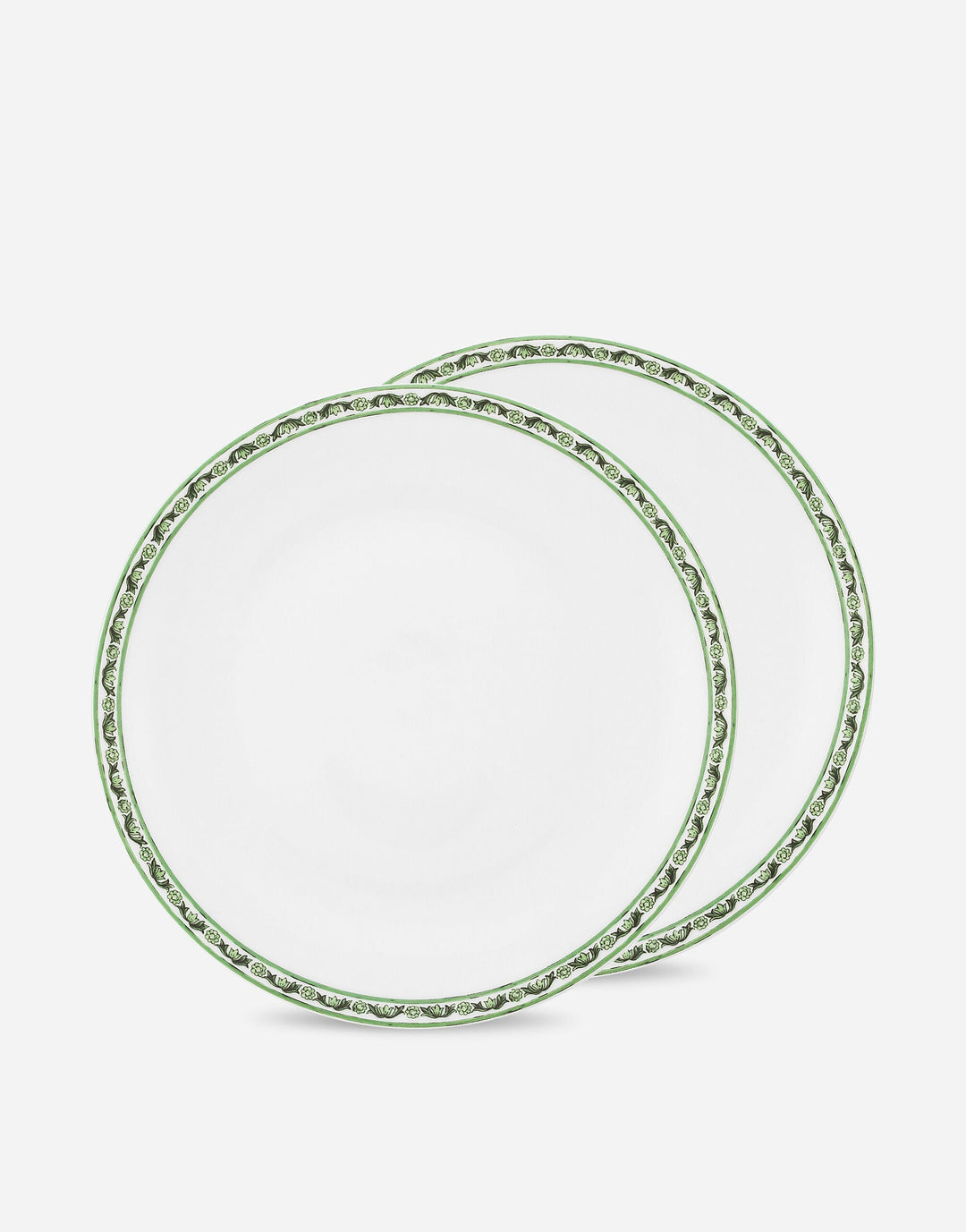 Set 2 Porcelain Dinner Plates Dinnerware Dolce&Gabbana