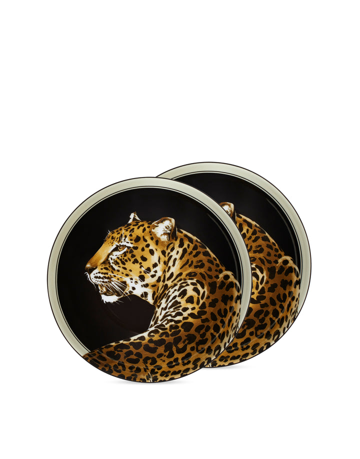 SET OF 2 LEOPARD SOUP BOWLS Soup Bowl Dolce&Gabbana   