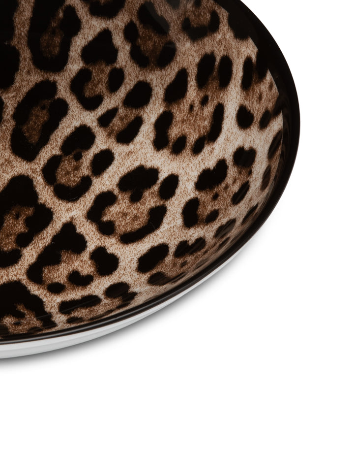 SET OF 2 ALL OVER LEOPARD SOUP BOWLS Soup Bowl Dolce&Gabbana   