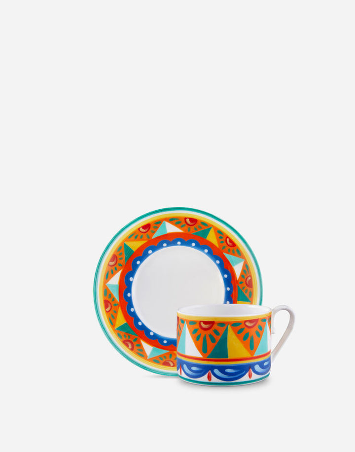 BLUE FINE PORCELAIN TEA CUP AND SAUCER SET Cup and Saucer Dolce&Gabbana   