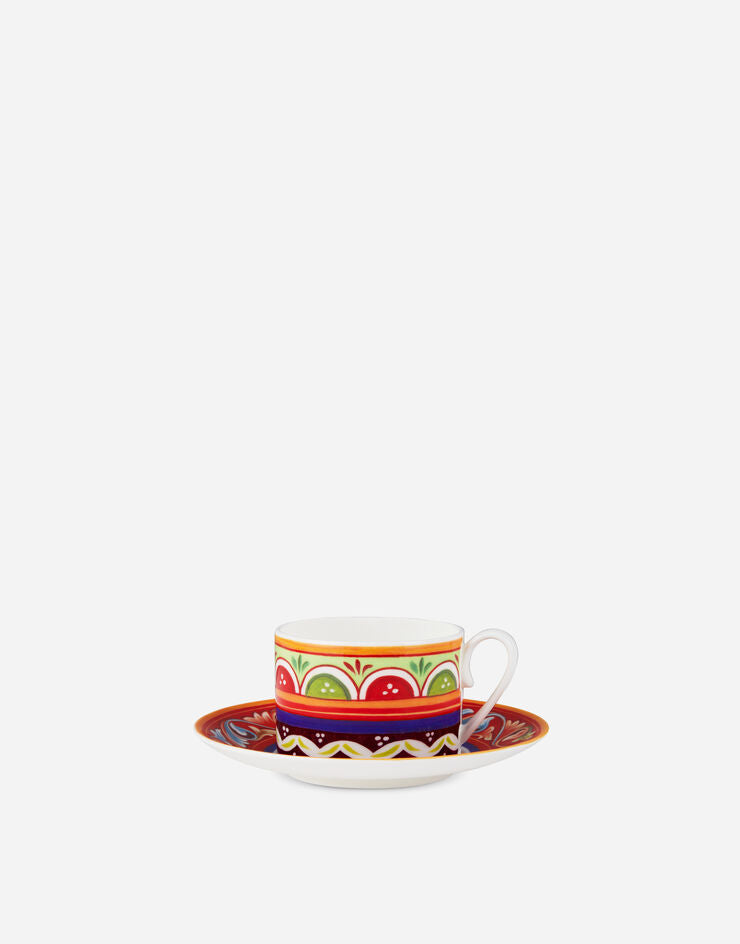 ISLAND FINE PORCELAIN TEA CUP AND SAUCER SET Cup and Saucer Dolce&Gabbana   
