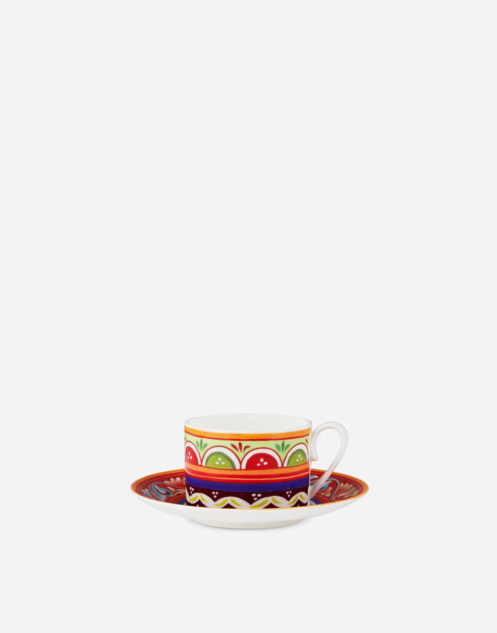 ISLAND FINE PORCELAIN TEA CUP AND SAUCER SET Cup and Saucer Dolce&Gabbana   