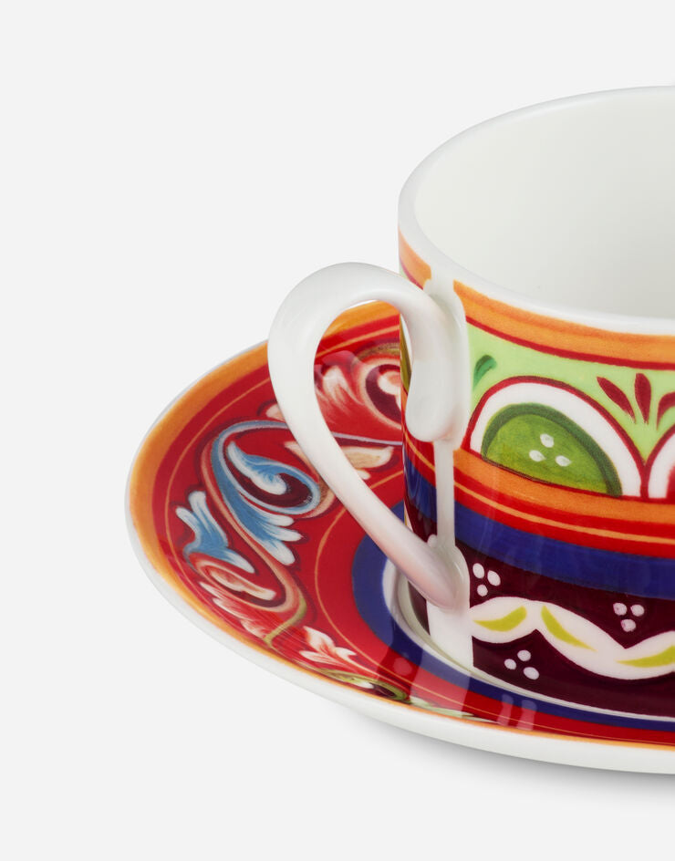 ISLAND FINE PORCELAIN TEA CUP AND SAUCER SET Cup and Saucer Dolce&Gabbana   
