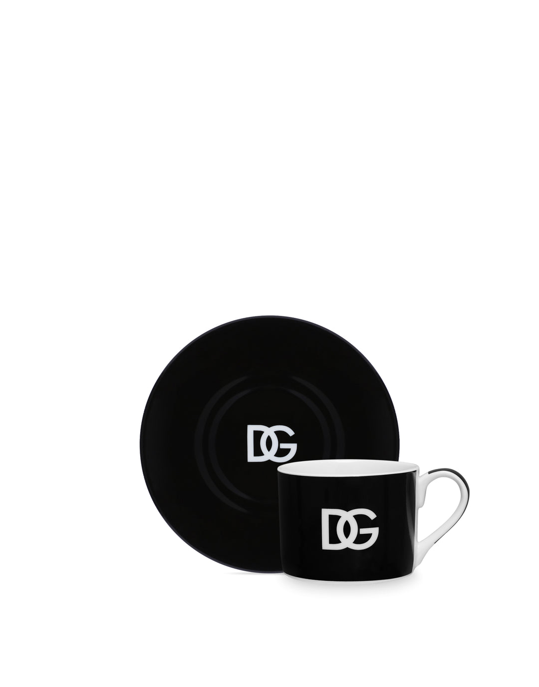 SET OF 2 DG LOGO TEA CUPS AND SAUCERS Cup and Saucer Dolce&Gabbana   