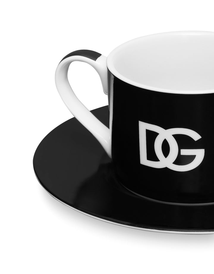 SET OF 2 DG LOGO TEA CUPS AND SAUCERS Cup and Saucer Dolce&Gabbana   