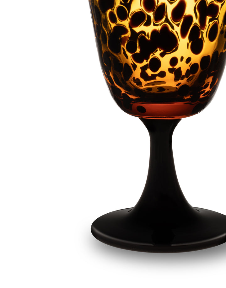 LEOPARD Hand-Blown Murano Wine Glass Wine Glass Dolce&Gabbana   