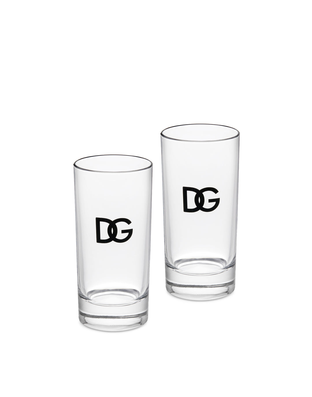 SET OF 2 DG LOGO SOFT DRINKS GLASSES Glass Dolce&Gabbana   