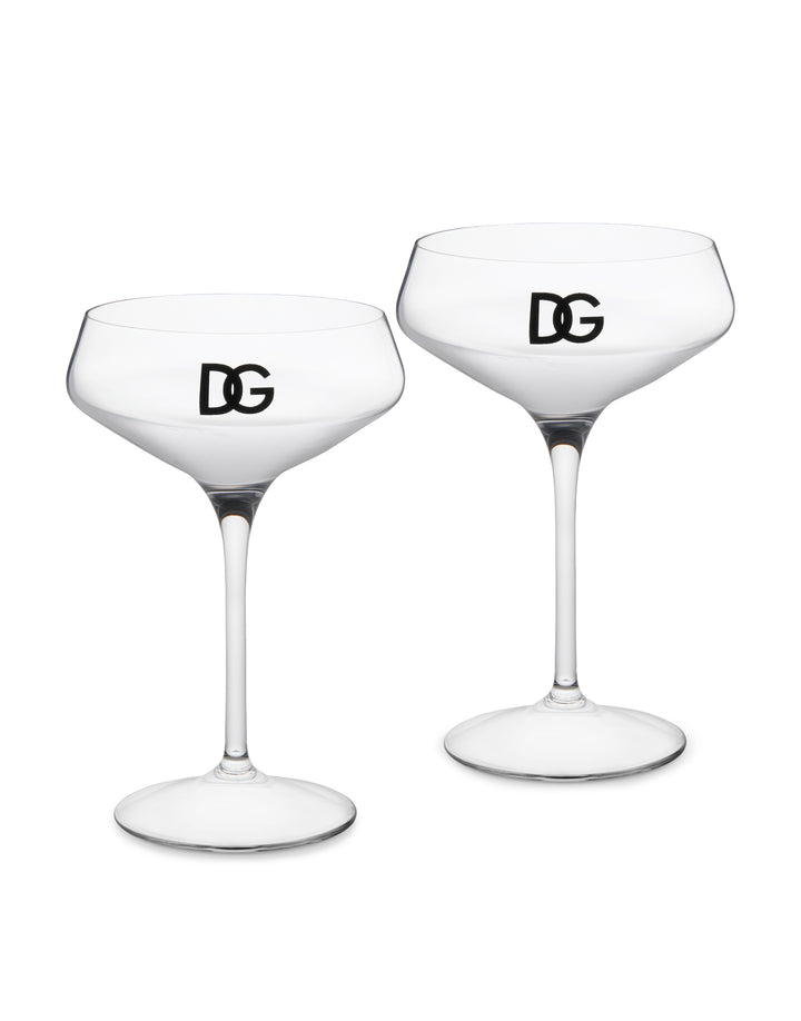SET OF 2 DG LOGO CHAMPAGNE GLASSES Glass Dolce&Gabbana   