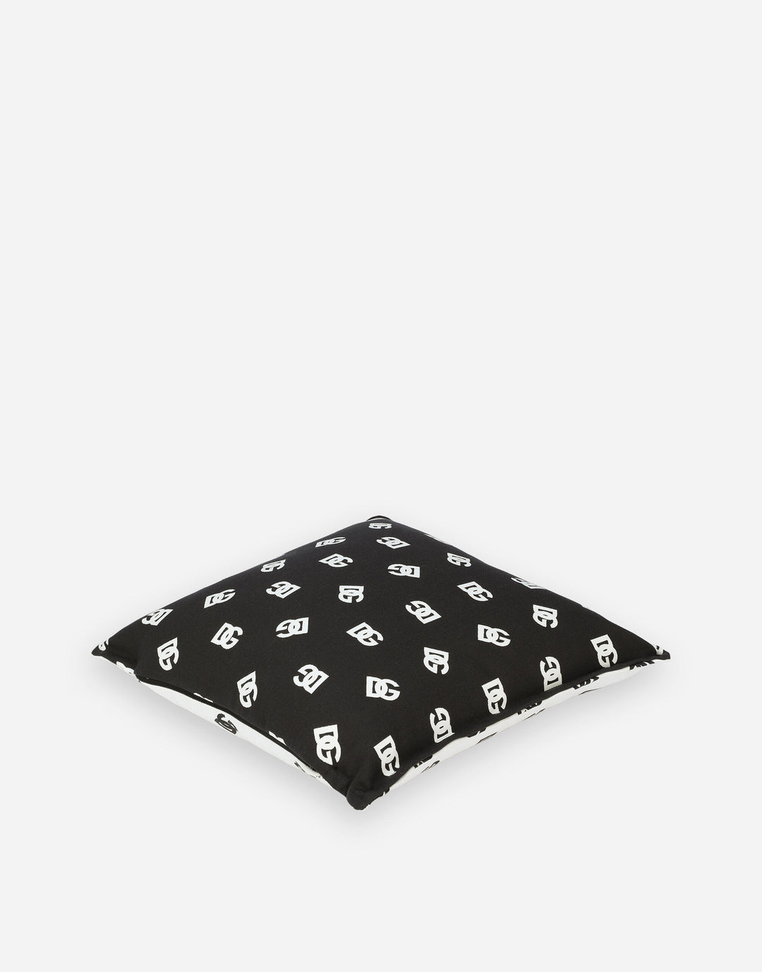DG LOGO DOUBLE FACE CUSHION BLACK/WHITE Cushions Dolce&Gabbana   