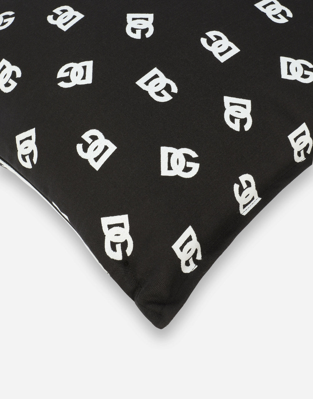 DG LOGO DOUBLE FACE CUSHION BLACK/WHITE Cushions Dolce&Gabbana   