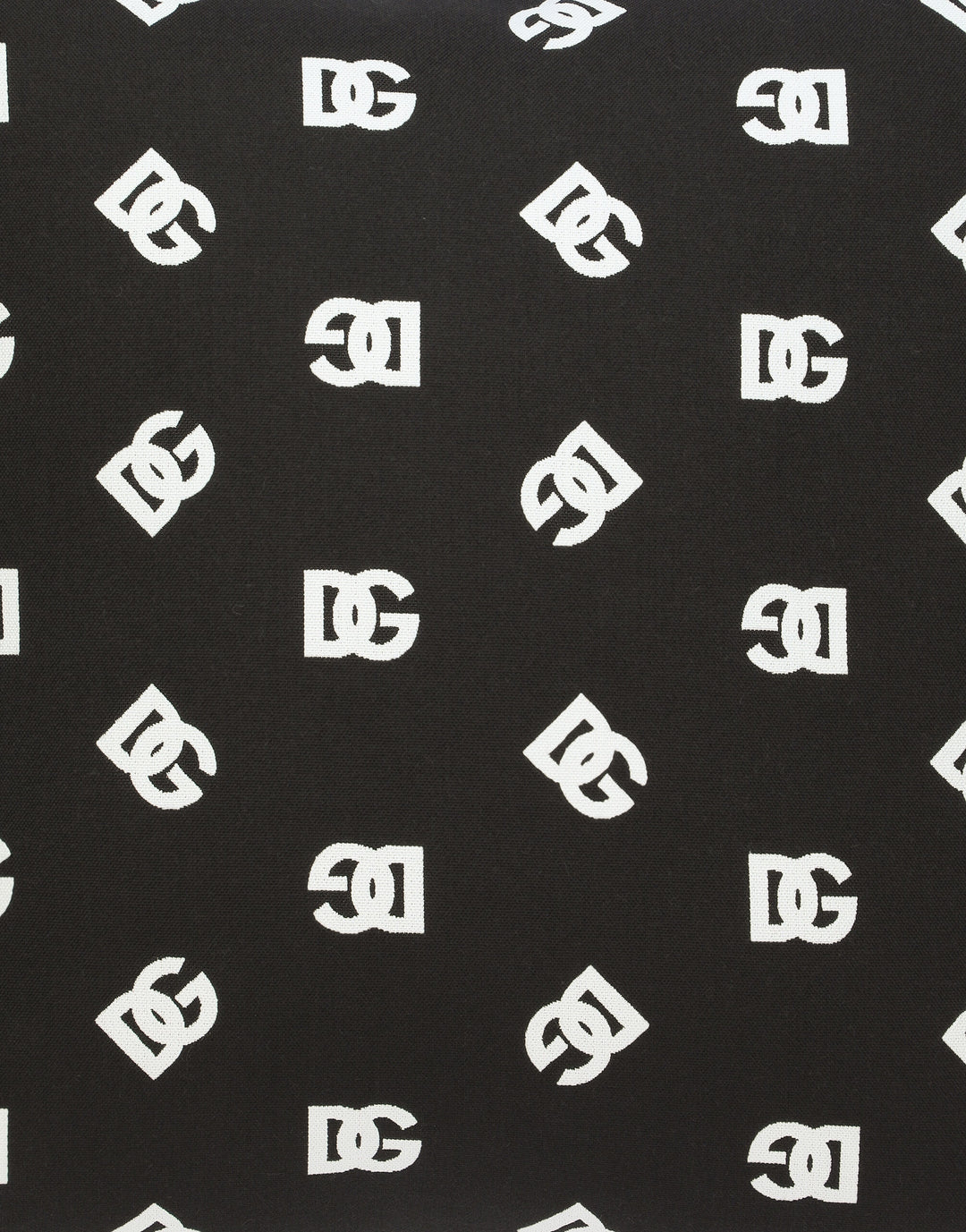 DG LOGO DOUBLE FACE CUSHION BLACK/WHITE Cushions Dolce&Gabbana   