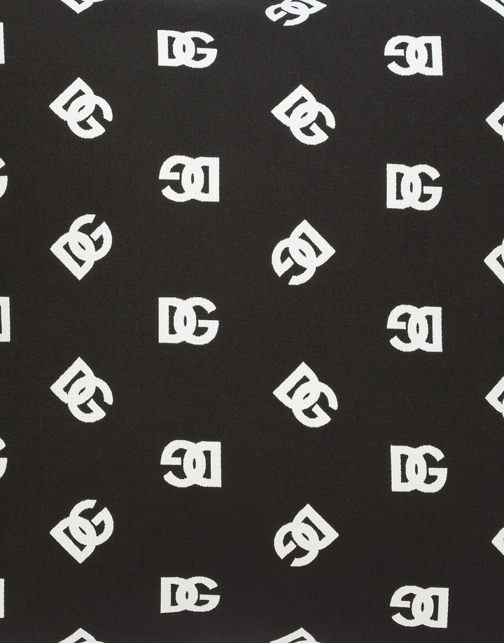 DG LOGO DOUBLE FACE CUSHION BLACK/WHITE Cushions Dolce&Gabbana   