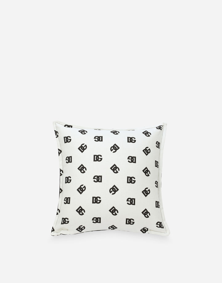 DG LOGO DOUBLE FACE CUSHION WHITE/BLACK Cushions Dolce&Gabbana   